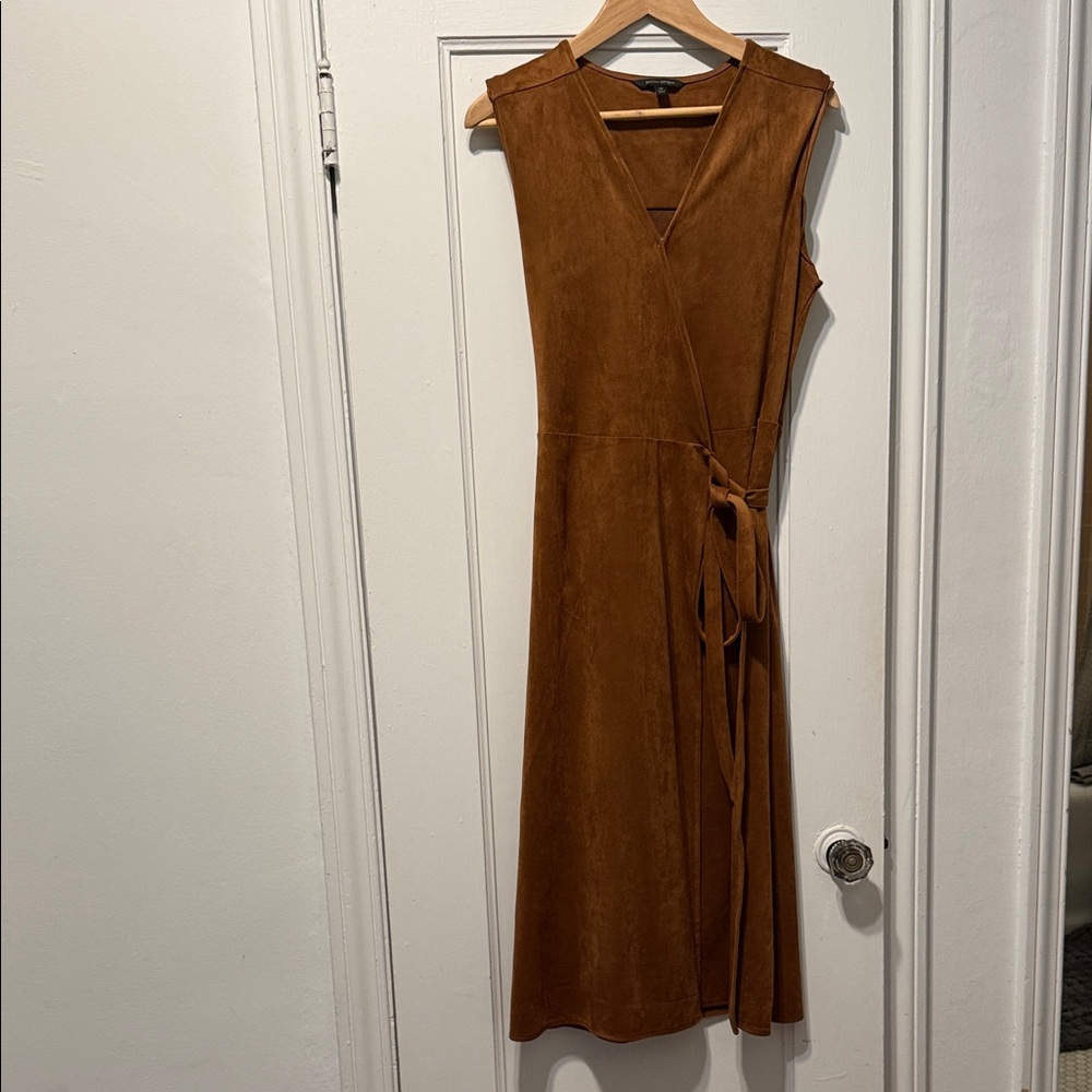 Banana Republic Brown Midi Wrap Dress